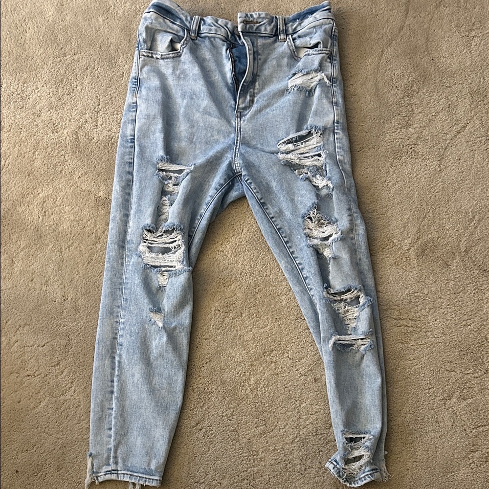 American Eagle next level stretch extra short. Distressed jeans